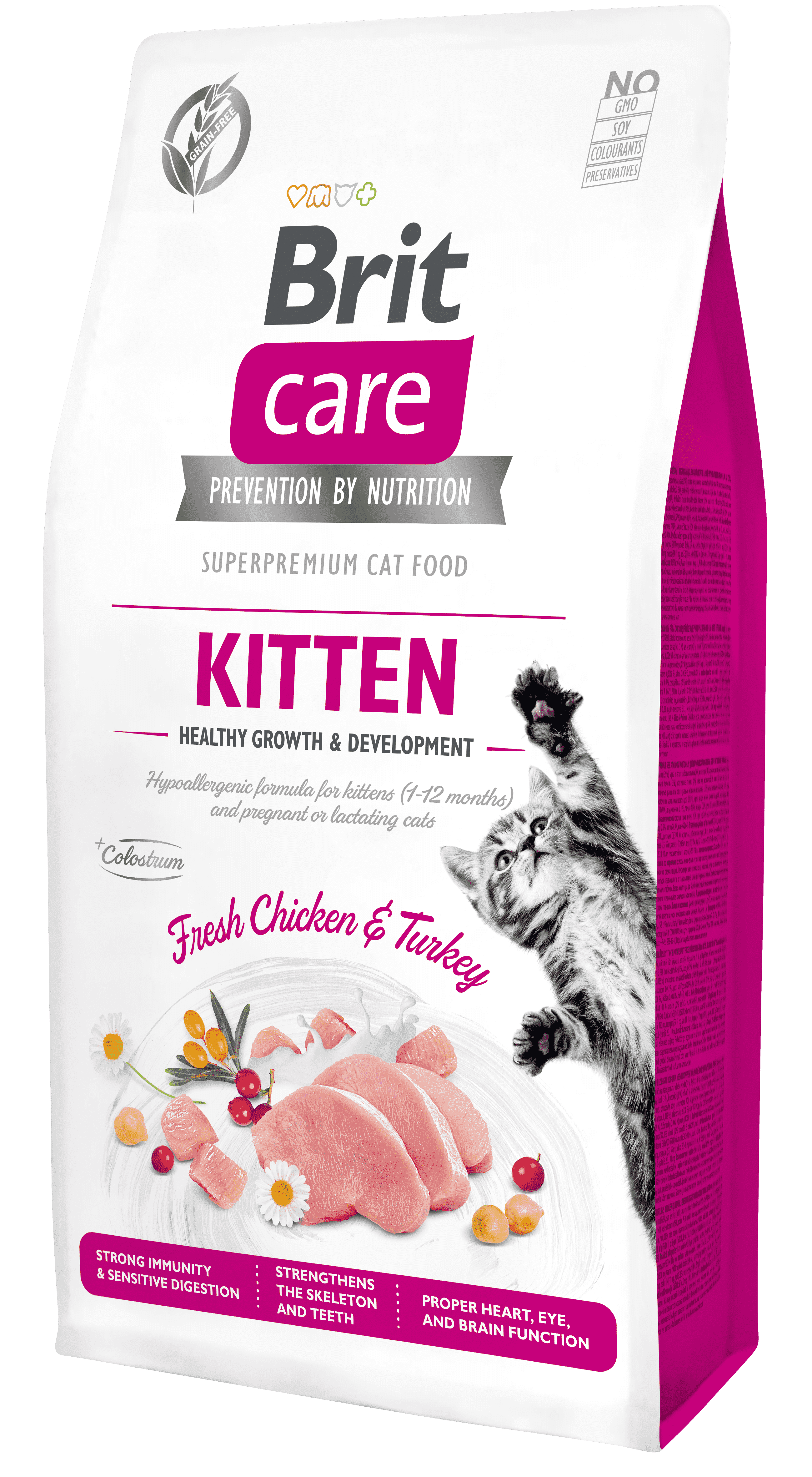 BRIT CARE CAT KITTEN FRESH CHICKEN & TURKEY Brit